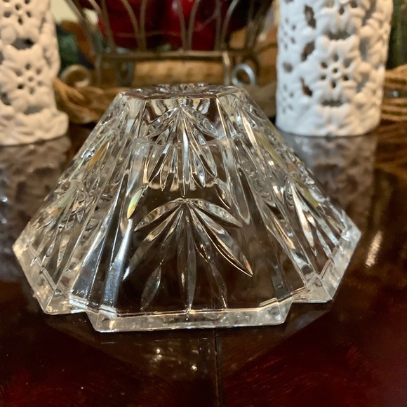 24% Lead Crystal 5.5" Bowl by WMf of Germany with 6 sides,Votive Holder - Picture 5 of 9
